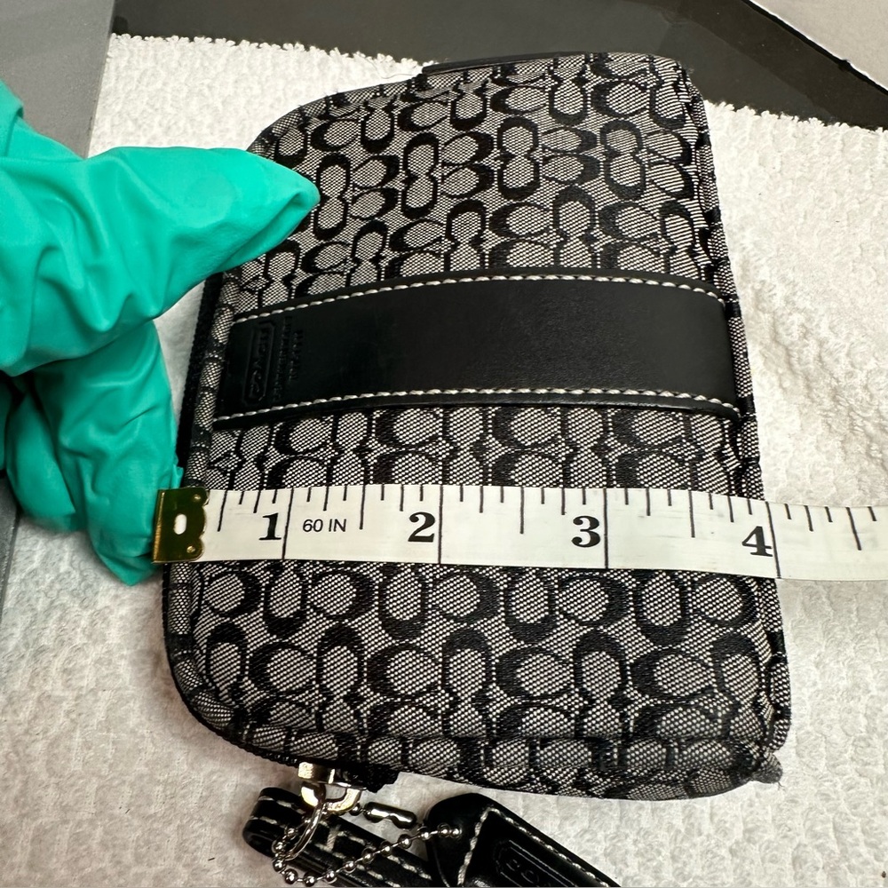 Coach Monogram Black and Gray Toiletry Bag - Picture 14 of 15